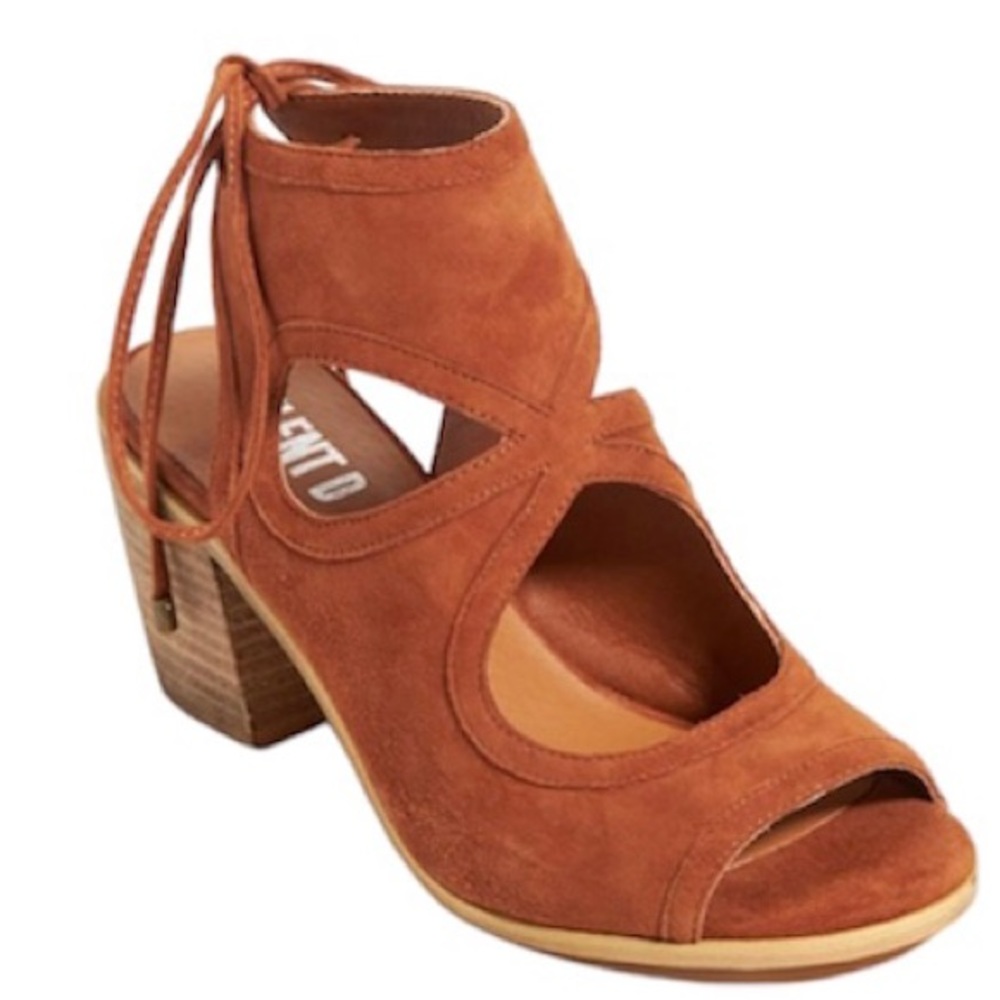 Silent D Anthropologie Guilford Suede Cutout Heeled Mule Women’s Heels N…